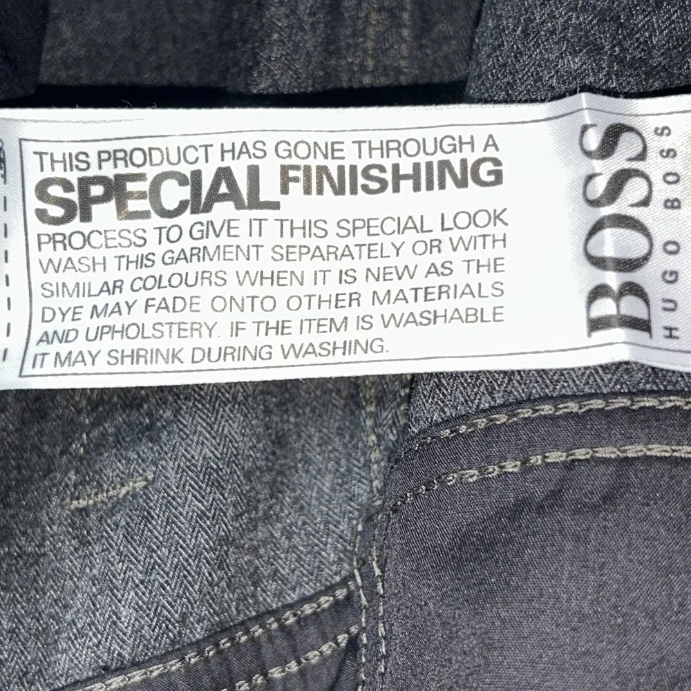 Hugo Boss Men's Black DieselStrasse 12  Pants Size 36x30 Special Finshing